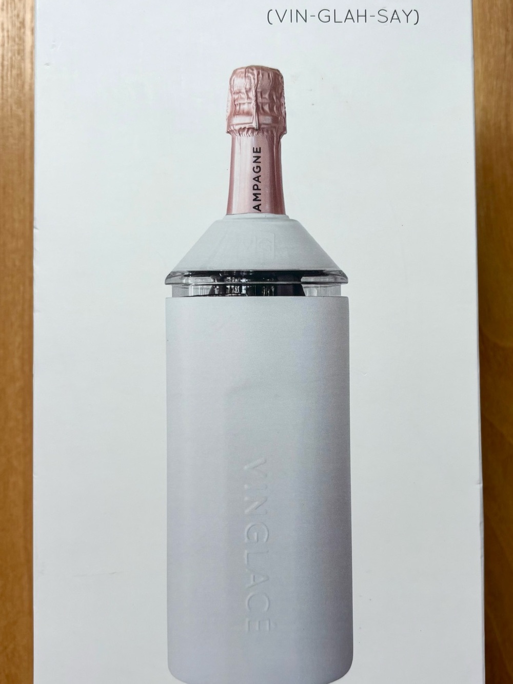Vinglacé Wine Chiller – Brand New – Stainless Steel - White